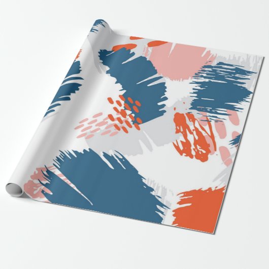 Abstract patroon cadeaupapier (Uitgerold)