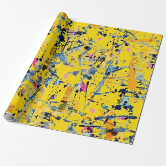 Abstract patroon cadeaupapier (Uitgerold)