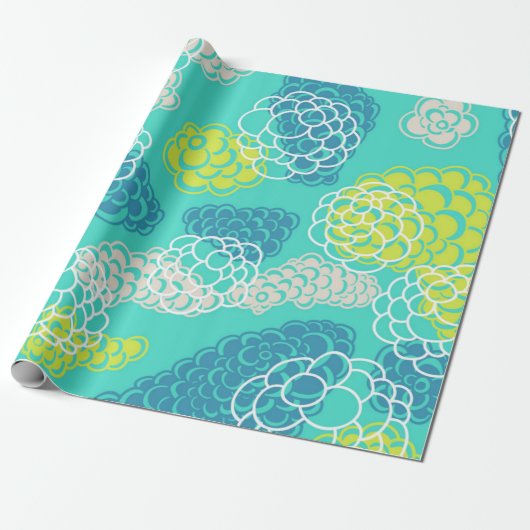 Abstract patroon cadeaupapier (Uitgerold)