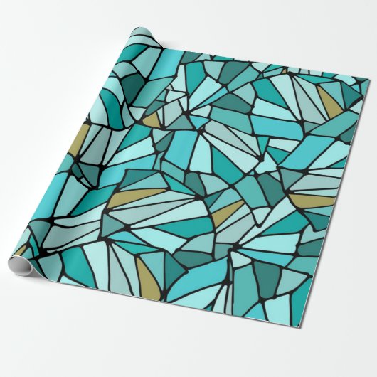 Abstract patroon cadeaupapier (Uitgerold)