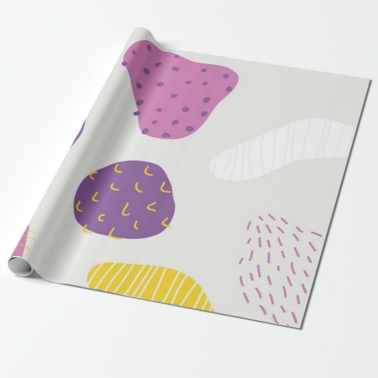 Abstract patroon cadeaupapier (Uitgerold)