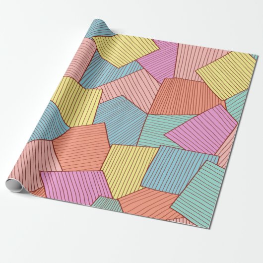 Abstract patroon cadeaupapier (Uitgerold)