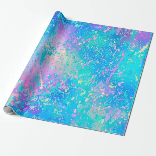 Abstract patroon cadeaupapier (Uitgerold)