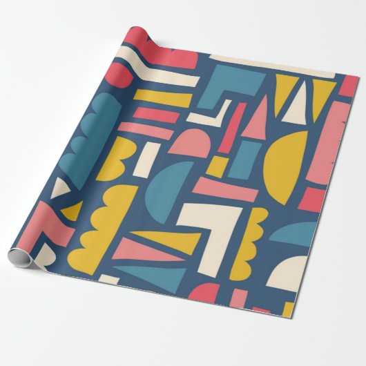 Abstract patroon cadeaupapier (Uitgerold)