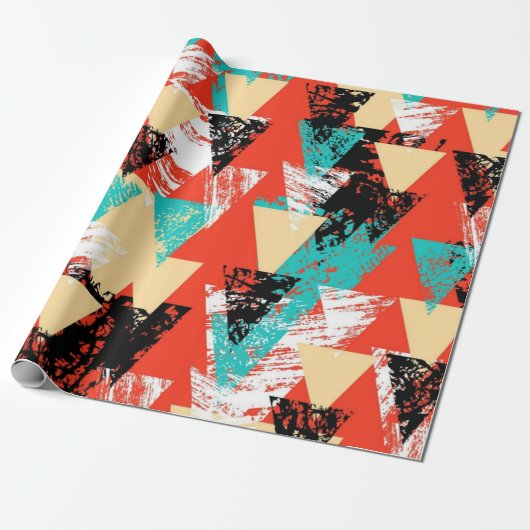 Abstract patroon cadeaupapier (Uitgerold)