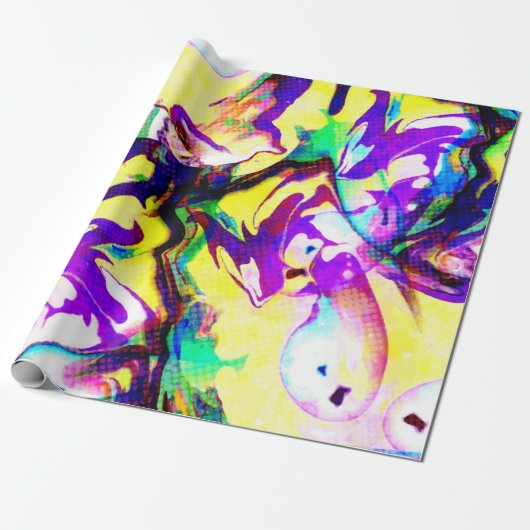Abstract patroon cadeaupapier (Uitgerold)