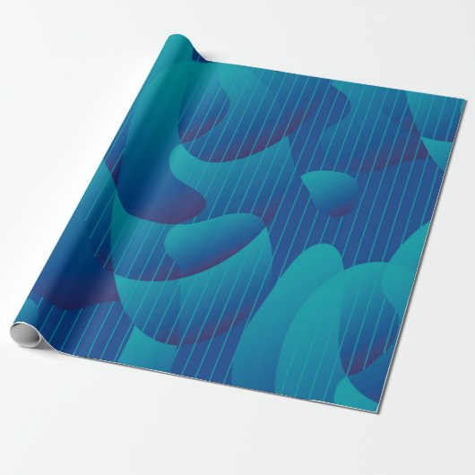 Abstract patroon cadeaupapier (Uitgerold)