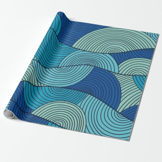 Abstract patroon cadeaupapier (Uitgerold)