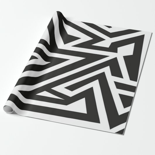 Abstract patroon cadeaupapier (Uitgerold)