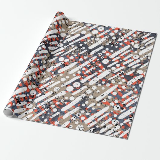 Abstract patroon cadeaupapier (Uitgerold)