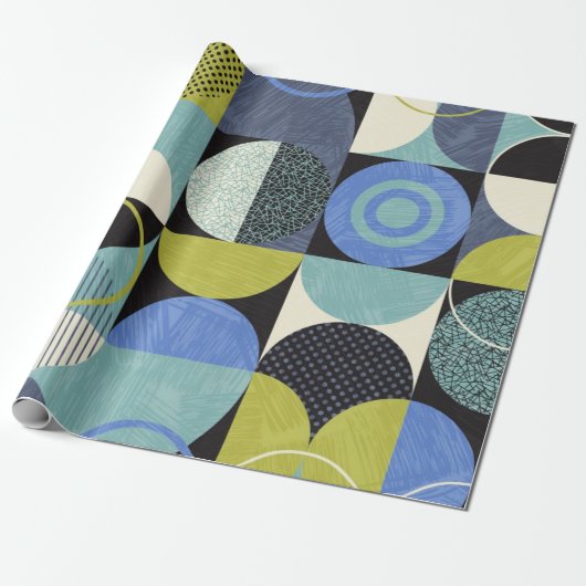 Abstract patroon cadeaupapier (Uitgerold)