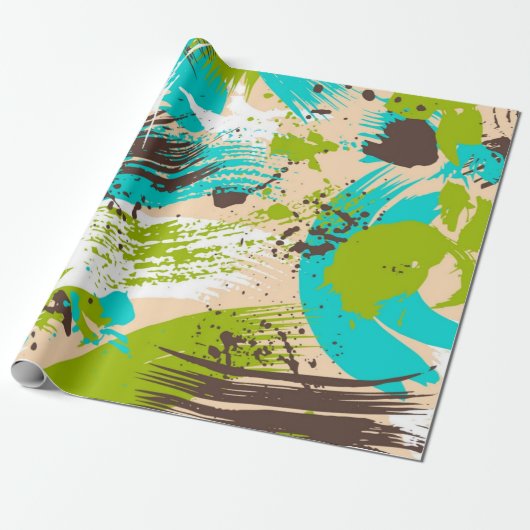 Abstract patroon cadeaupapier (Uitgerold)