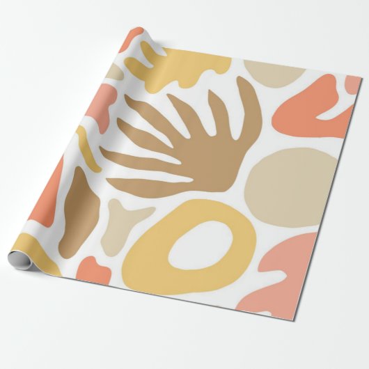 Abstract patroon cadeaupapier (Uitgerold)