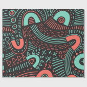 Abstract patroon cadeaupapier (Vlak)