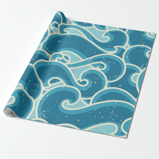 Abstract patroon cadeaupapier (Uitgerold)