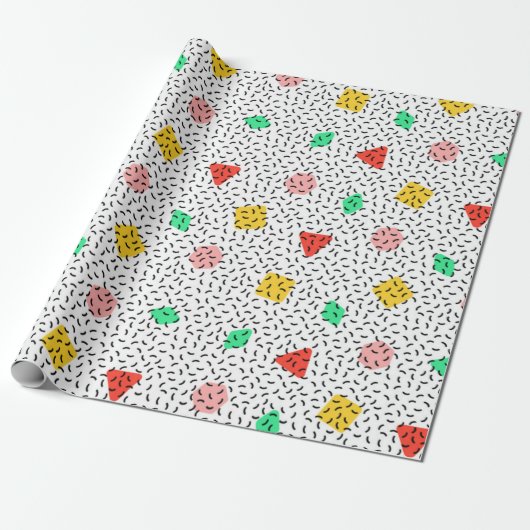 Abstract patroon cadeaupapier (Uitgerold)