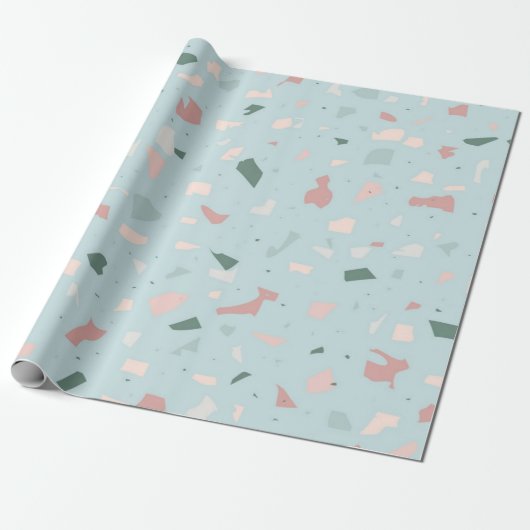 Abstract patroon cadeaupapier (Uitgerold)
