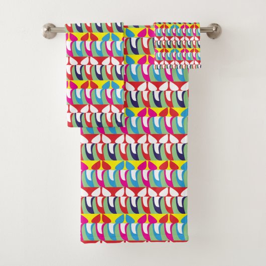 Abstract Patroon Chic Colorful Bad Handdoek (Insitu)