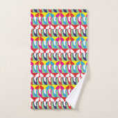 Abstract Patroon Chic Colorful Bad Handdoek (Handdoek)