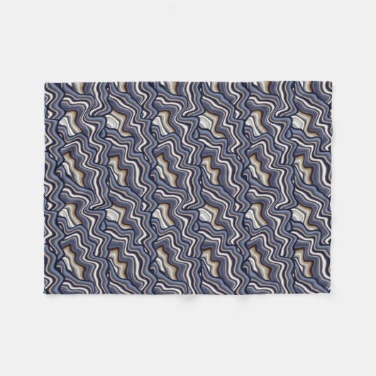 ABSTRACT patroon COOL Digital Rock Fleece Deken (Voorkant (Horizontaal))