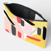 Abstract patroon cosmetische zak etui (Open)