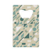Abstract patroon creditkaart flessenopener (Voorkant)