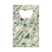 Abstract patroon creditkaart flessenopener (Achterkant)