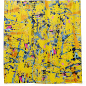 Abstract patroon douchegordijn (Voorkant)