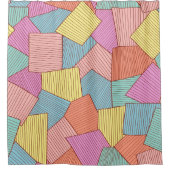 Abstract patroon douchegordijn (Voorkant)