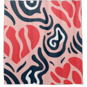 abstract patroon douchegordijn (Voorkant)