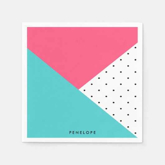 Abstract patroon driehoeken servet (Voorkant)