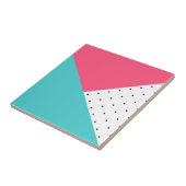 Abstract patroon driehoeken tegeltje (Zijkant)