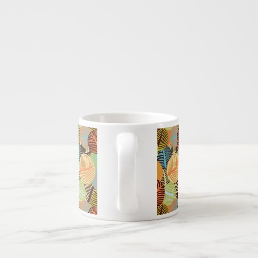 Abstract patroon espresso kop (Achterkant)