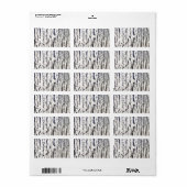 Abstract patroon etiket (Full Sheet)
