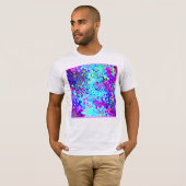 Abstract Patroon Expressief Levendig Ontwerp T-shirt (Voorkant volledig)