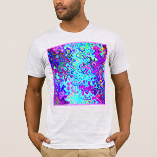Abstract Patroon Expressief Levendig Ontwerp T-shirt