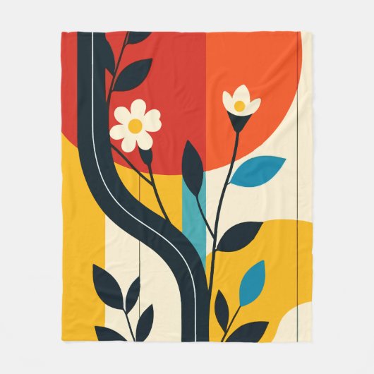 abstract patroon fleece deken (Voorkant)