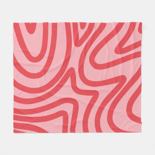 abstract patroon fleece deken (Voorkant (Horizontaal))