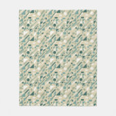 Abstract patroon fleece deken (Voorkant)
