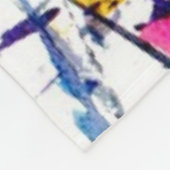 Abstract patroon fleece deken (Hoek)