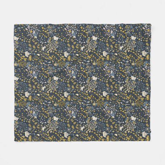 Abstract  patroon fleece deken (Voorkant (Horizontaal))