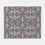 Abstract patroon fleece dekens (Voorkant (Horizontaal))