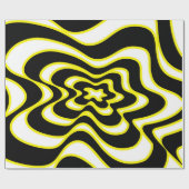 Abstract patroon - geel cadeaupapier (Vlak)