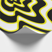 Abstract patroon - geel cadeaupapier (Hoek)