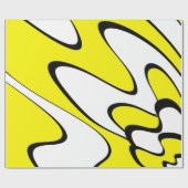 Abstract patroon - geel cadeaupapier (Vlak)