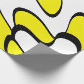 Abstract patroon - geel cadeaupapier (Hoek)