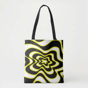 Abstract patroon - geel tote bag