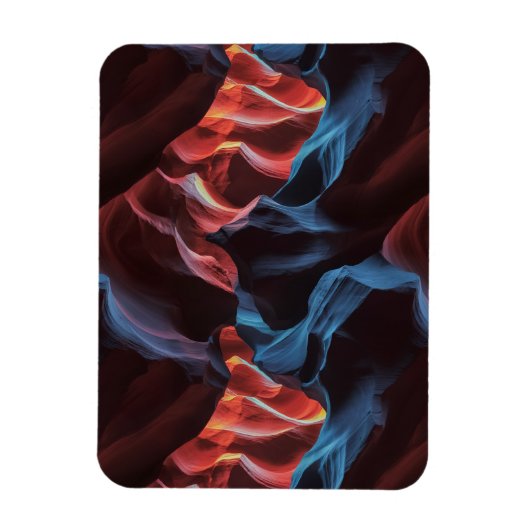 Abstract patroon geïnspireerd door Antelope Canyon Magneet (Verticaal)