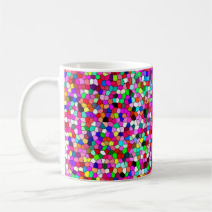 abstract patroon, gekleurd mozaïekbehangpapier, ge koffiemok