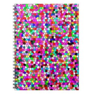 abstract patroon, gekleurd mozaïekbehangpapier, ge notitieboek